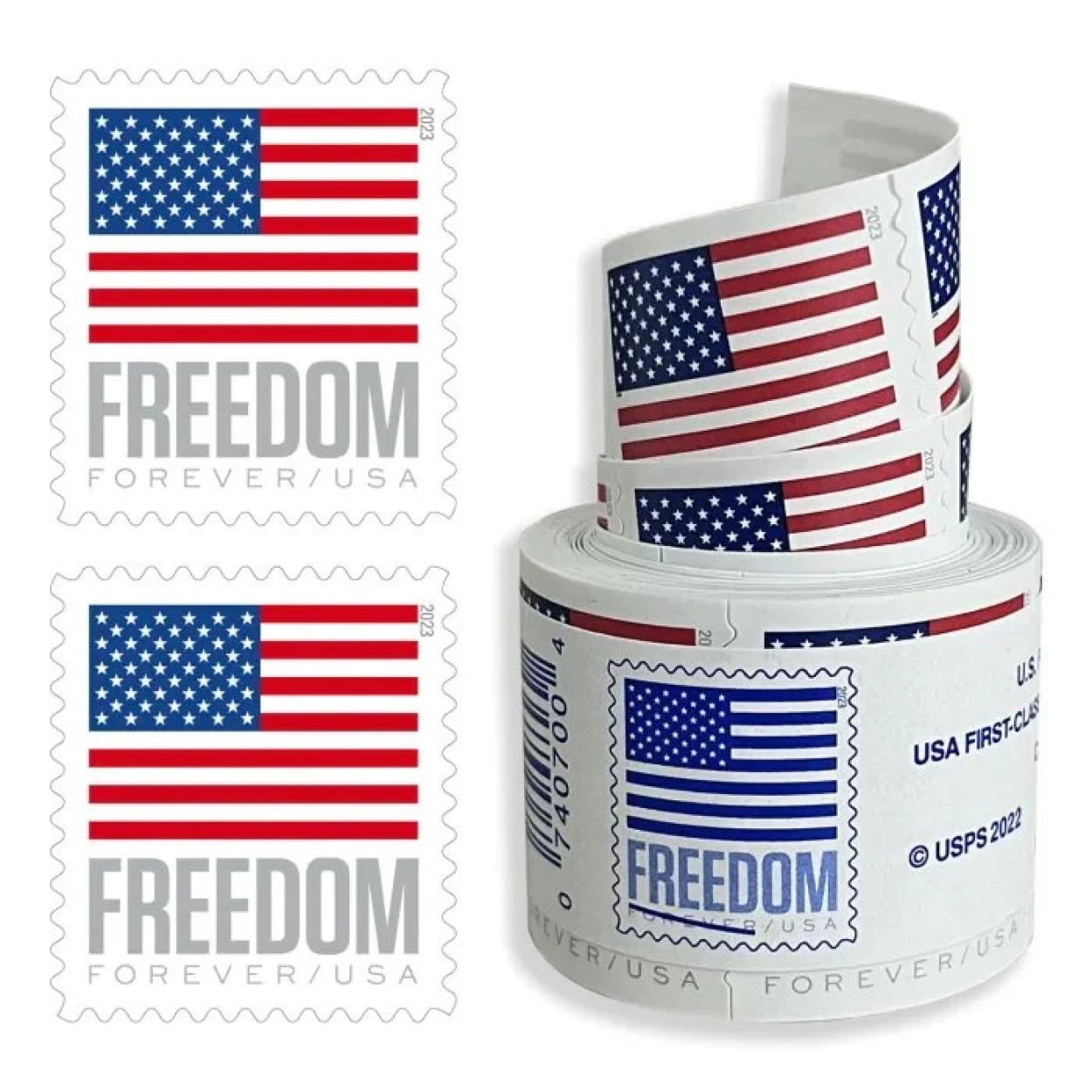 (2023) US Flags Freedom Booklets Rolls